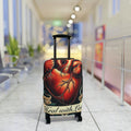 Heal with Love – Anatomical Heart Nurse Luggage Cover | Tattoo-Style RN Travel Protector